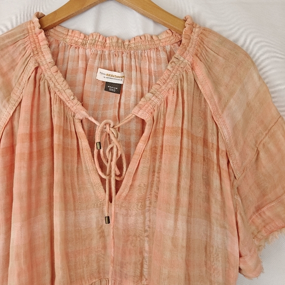 Anthropologie Pilcro And The Letterpress The Bette Babydoll Blouse Size M - Picture 8 of 13